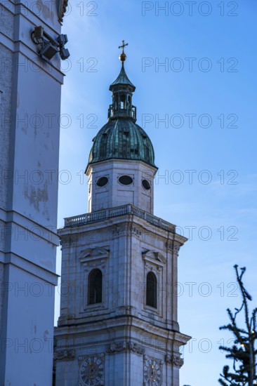 Christmas spirit at Salzburg Cathedral, a Roman Catholic cathedral in the historic centre of