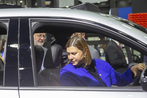 Detroit, Michigan USA - 10 January 2025 - Senator Elissa Slotkin (D-Michigan) toured the 2025