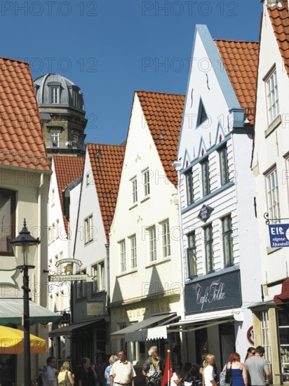 Entrance Schnoorviertel, Giebelhäuser, Bremen, Germany, Europe