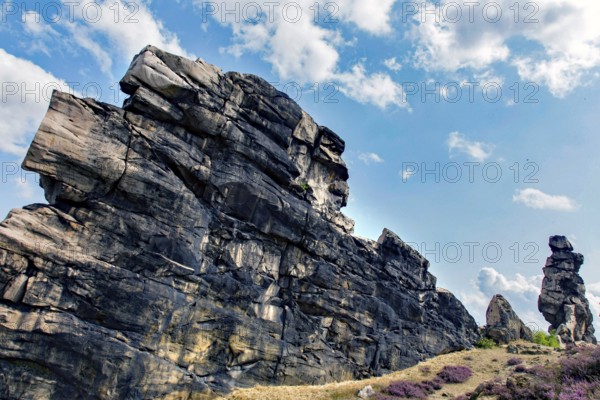 The Devil's Wall. The most striking part of the Devil's Wall is located from Weddersleben to