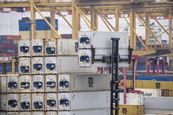 Container terminal in the seaport of Bremerhaven, Eurogate Container Terminal with almost 50
