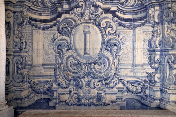 Interior, azulejos, tiles, tile decoration, monastery, church Igreja e Convento da Graça Lisbon,