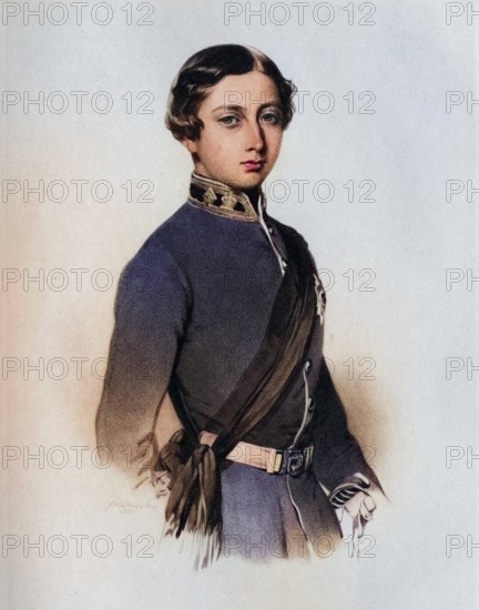 Albert Edward, Prince of Wales in 1859. 1841-1910, Prince of Wales, Duke of Saxony, Prince of