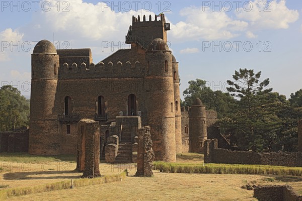 Amhara region, in the Gemp palace complex in Gondar, Gonder, palace, UNESCO, world, heritage,