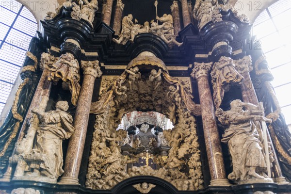 Interior view, Trier Cathedral, UNESCO World Heritage Site, Trier, Rhineland-Palatinate, Germany,