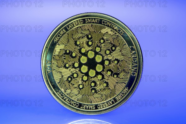 Adalevea, ADA, cryptocurrency, symbol coin, optical placeholder for the digital currency,