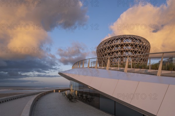 SILT venue housing casino, hotel and restaurant on promenade in seaside resort Middelkerke along