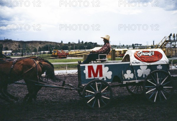 Calgary Exhibition and Stampede, Canada in the late 1970s or early 1980s Chuckwagon racer Stu