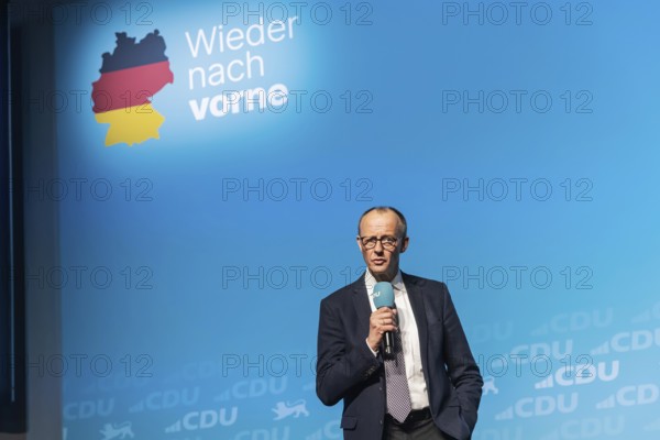 New Year's reception of the CDU with chancellor candidate Friedrich Merz in Künzelsau. The Federal