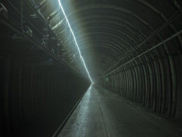 Tunnel section in construction lot H41 in the Sill Gorge, Brenner Base Tunnel, Tyrol, Austria,
