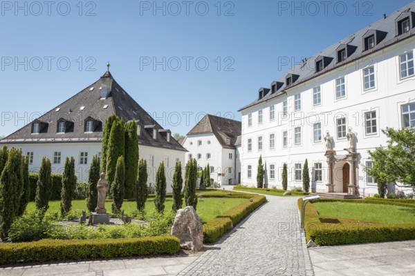 Frauenwörth Monastery, Fraueninsel, Chiemsee, Bavaria, Germany, Europe