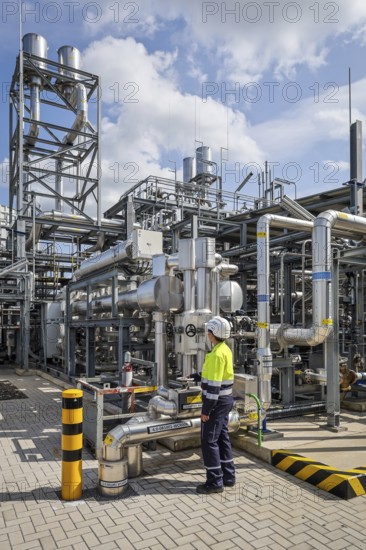 Oberhausen, North Rhine-Westphalia, Germany, Green hydrogen at Air Liquide Hydrogen production at