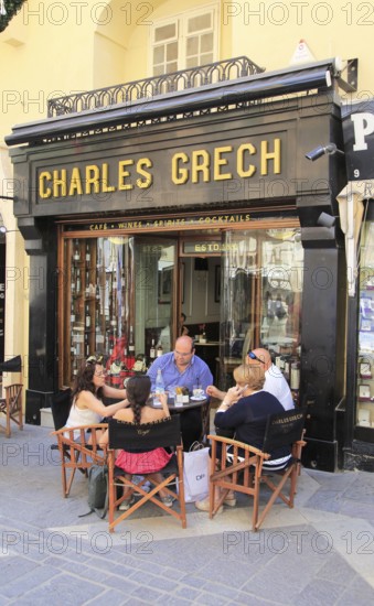 Charles Grech cafe and cocktail bar, Republic Street, Valletta, Malta, Europe