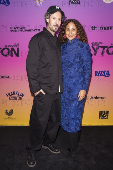 Max Herre and Joy Denalane on the red carpet in front of the Polyton 2024 award ceremony in