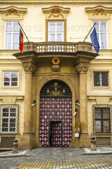 German Embassy, Lobkowitz Palace, Prague, Bohemia, Czech Republic, Czech Republic, Europe