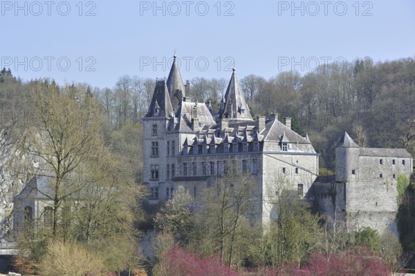 The Ursel castle at Durbuy, known as the smallest city in Europe, Ardennes, Belgium, Europe