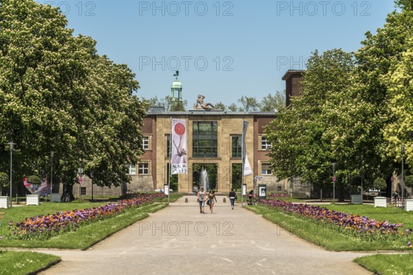 The Museum Kunstpalast Foundation, an art museum in the Court of Honour, state capital Düsseldorf,