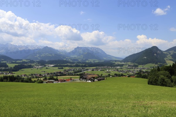 View of Kössen, Tyrol, Austria, Europe