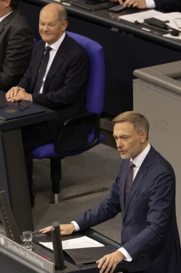 Olaf Scholz (Chancellor of the Federal Republic of Germany, SPD) and Christian Lindner (Federal