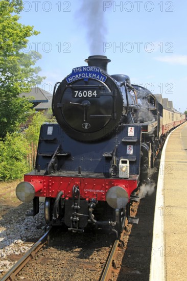 Heritage steam railway, Cromer station, North Norfolk Railway, England, UK, The North Norfolkman