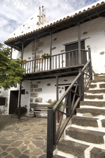 Traditional architecture of town hall building, Fuerteventura, Canary Islands, Spain, Europe