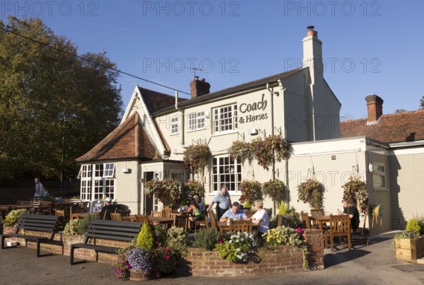 The Coach and Horses pub, Melton, Suffolk, England, UK