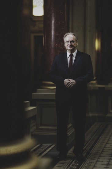 Reiner Haseloff, CDU, Minister President of Saxony-Anhalt, poses for a photo in Magdeburg,