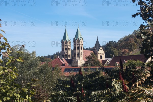 Naumburg, Deutschland, 15. September 2018: Blick auf die Kirche St. Marien in der Weinbaustadt