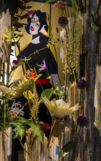 Artistic flower arrangements and decorations, German Floristry Championships, Berlin, Germany,