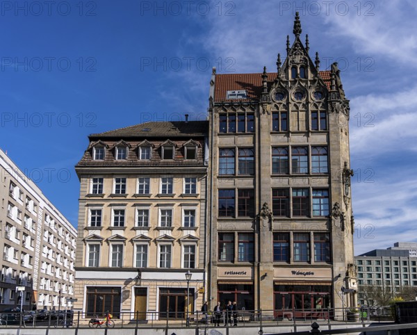 Historic architecture on Kupfergraben in Berlin Mitte, Germany, Europe