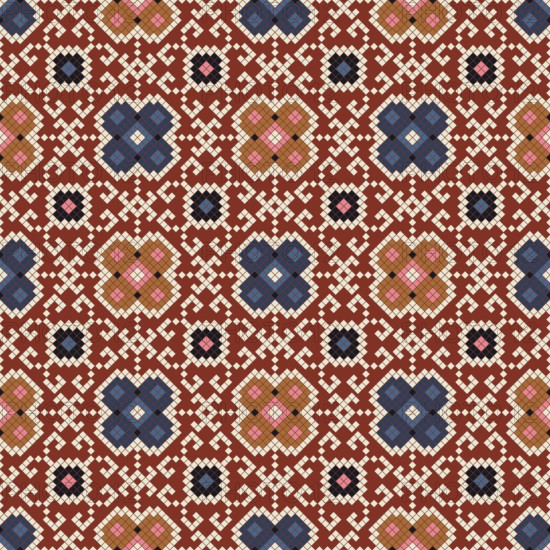 Traditional Bulgarian embroidery vector pattern