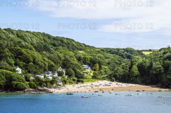 Boats and Yachts on Kingsbridge Estuary in Salcombe and Mill Bay, Batson Creek, Southpool Creek,