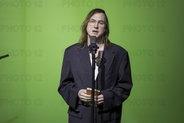 Lars Eidinger reads Hauspostille by Bertolt Brecht at Berlin's Friedrichstadtpalast on 20 January