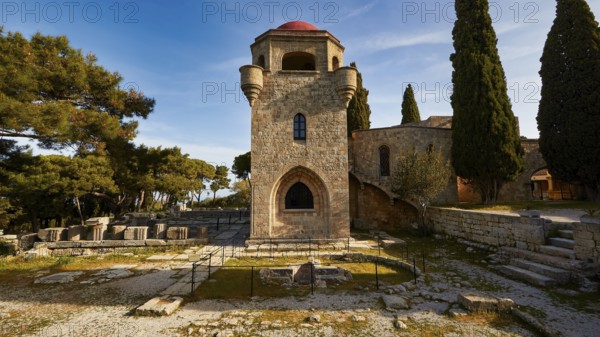 St John's Church, remains of an ancient baptismal font, remains of the Temple of Athena Polias,