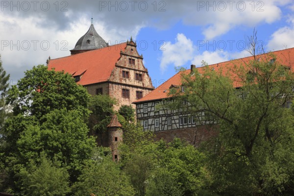 Vorderburg, Schlitz, small town in the east of the Vogelsberg district in central Hesse, Hesse,