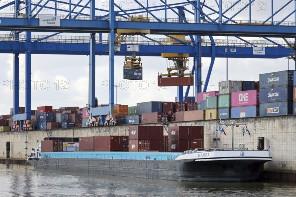 Duisburg, North Rhine-Westphalia, Germany, Port of Duisburg, container port, duisport logport, two