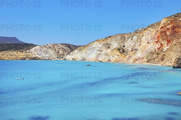 Fyriplaka beach, Milos Island, Cyclades Islands, Greece, Europe