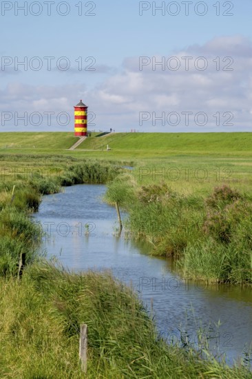 Pilsum Lighthouse, Pilsum, Krummhörn, East Frisia, Lower Saxony, Germany, Europe