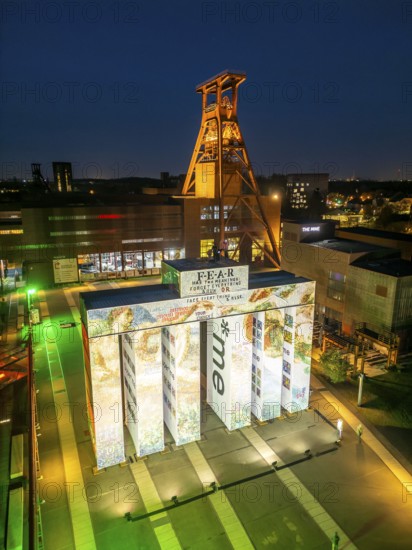 Temporary art installation Global Gate at the UNESCO World Heritage Site Zeche Zollverein,