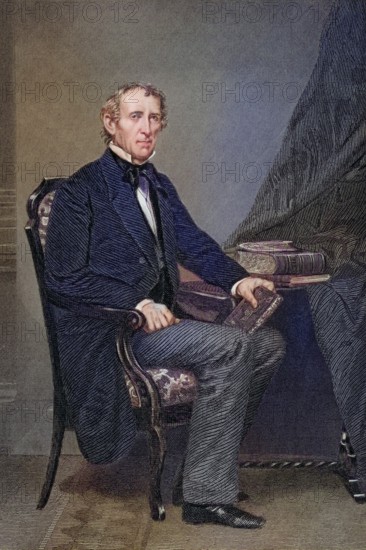 John Tyler 1790 to 1862, 10th President of the United States 1841 to 1845 After a painting by