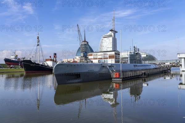 Submarine, Wilhelm Baür, Museum of Technology, Old Harbour, harbour basin, harbour district, Sail