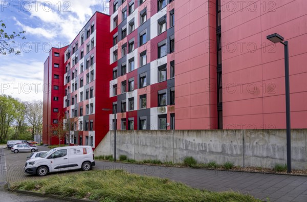 Student hall of residence of the Studierendenwerk Essen-Duisburg in Essen, over 310 furnished rooms