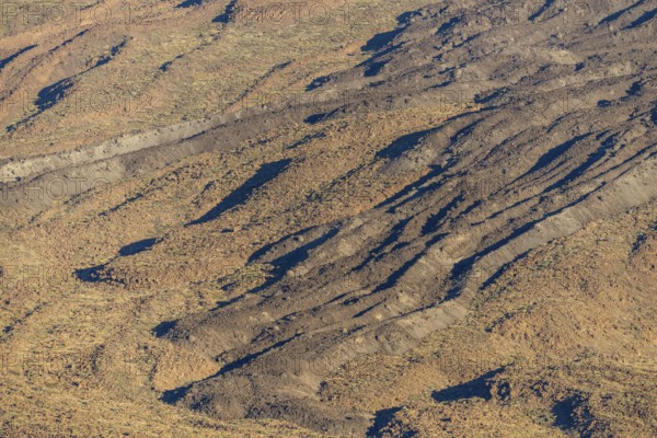 Panorama during the ascent to the Alto de Guajara, 2715m, over the Teide National Park, Parque