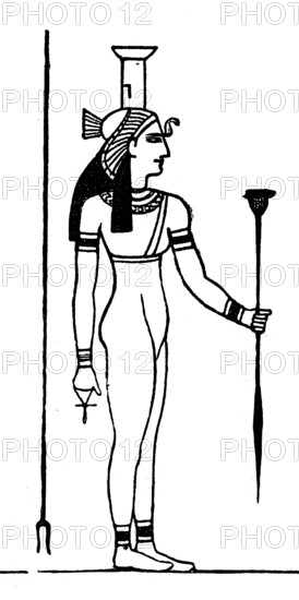 Nephthys, also Neb-hut or Nebet-hut, is a goddess of birth and death in Egyptian mythology,