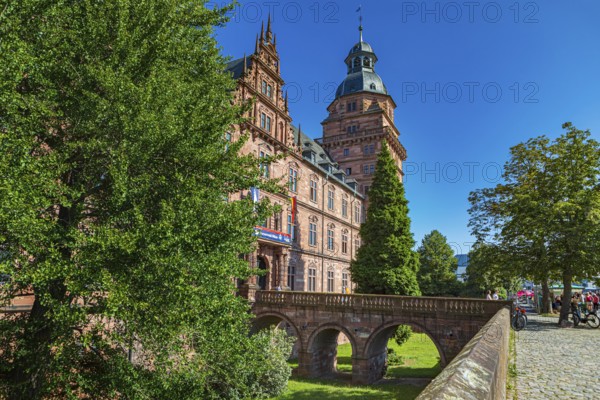 Johannisburg Castle in Aschaffenburg, Bavaria, Germany, Europe
