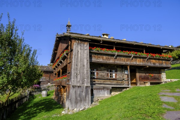 Firehouse from the Höfeler farm, South Tyrolean Folklore Museum, Dietenheim, Freilchtmuseum,