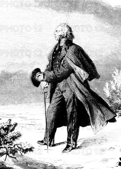 Portrait, Count Yorck von Wartenburg 1759-1830), Prussian general, field marshal, Russian campaign,