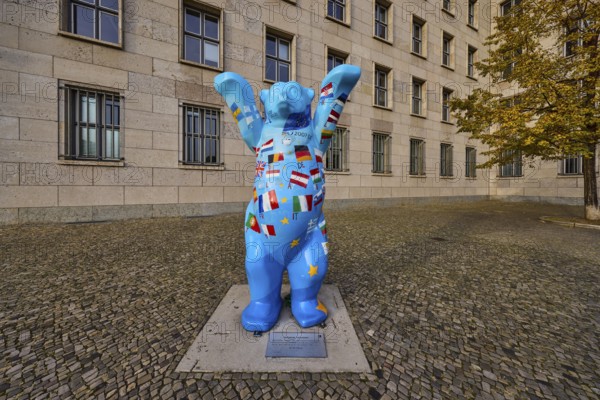 ECOFIN Buddy Bear by Andrej Wolff, Federal Ministry of Finance, Niederkirchnerstraße, Berlin,