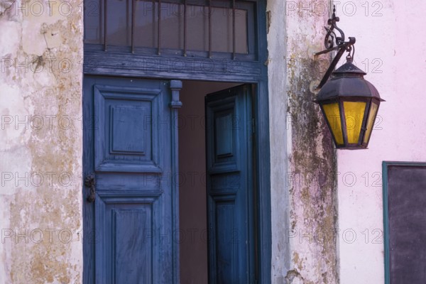 Uruguay, colonial streets of Colonia Del Sacramento in historic center of Barrio Historico, South