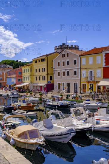 Veli Losinj harbour, near Mali Losinj, island of Losinj, Kvarner Gulf Bay, Croatia, Europe